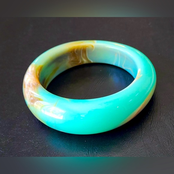 Vintage MOD Abstract Bangle Bracelet - Picture 2 of 5